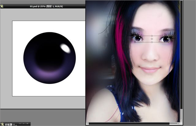 Photoshop给美女照片添加唯美装饰调出清纯可爱风格