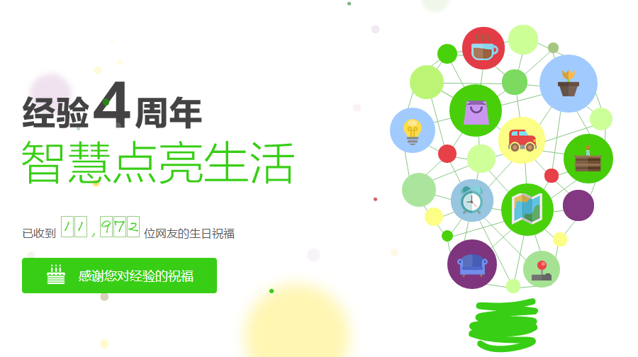百度经验四周年抽奖活动地址 全福编程网