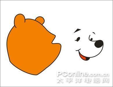 Coreldraw绘制可爱的小熊维尼教程(4)