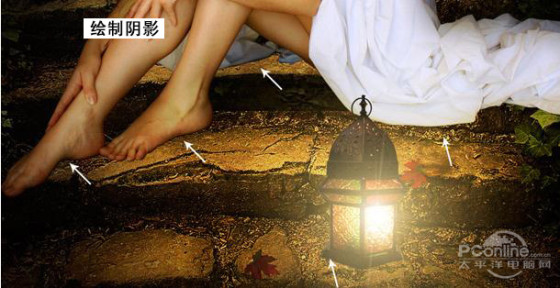 PS教程：Photoshop合成女孩孤独灯光场景