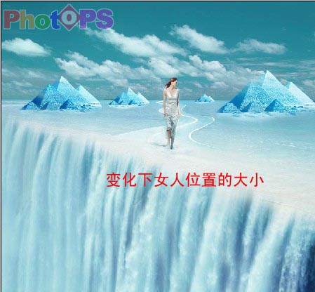 PS多种素材合成冰上美女效果 全福编程网