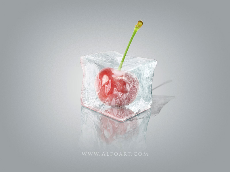 PhotoShop CS5利用3D功能打造逼真冰冻樱桃特效教程 全福编程网教程