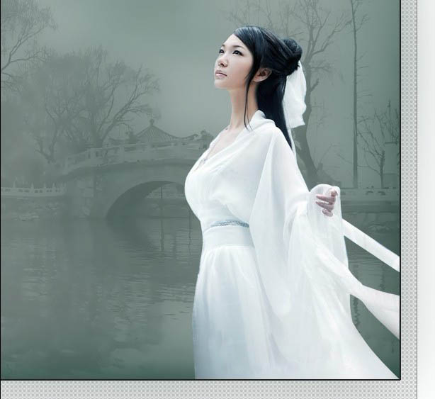 Photoshop合成唯美的水墨卷轴人物签名_全福编程网