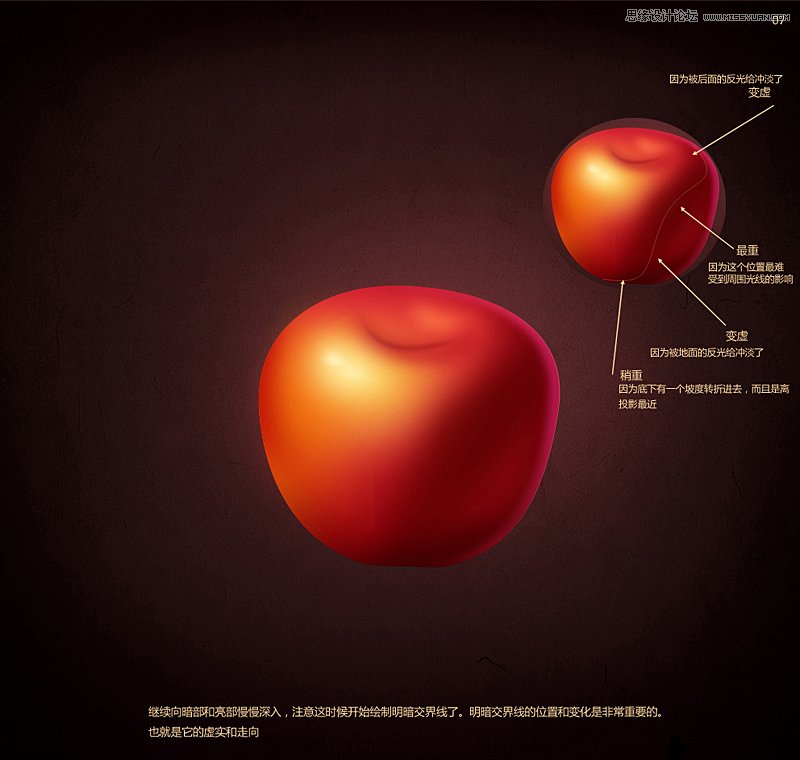 Photoshop鼠绘逼真的苹果教程,全福编程网