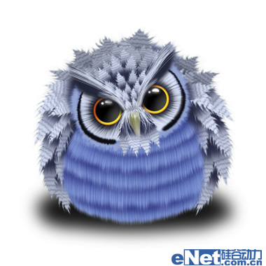 PS鼠绘可爱卡通猫头鹰技巧 全福编程网教程