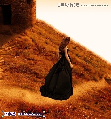 Photoshop合成在阳光照射下的美女插画,全福编程网
