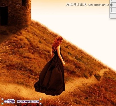Photoshop合成在阳光照射下的美女插画,全福编程网