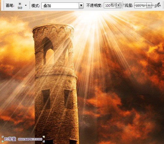 Photoshop合成在阳光照射下的美女插画,全福编程网