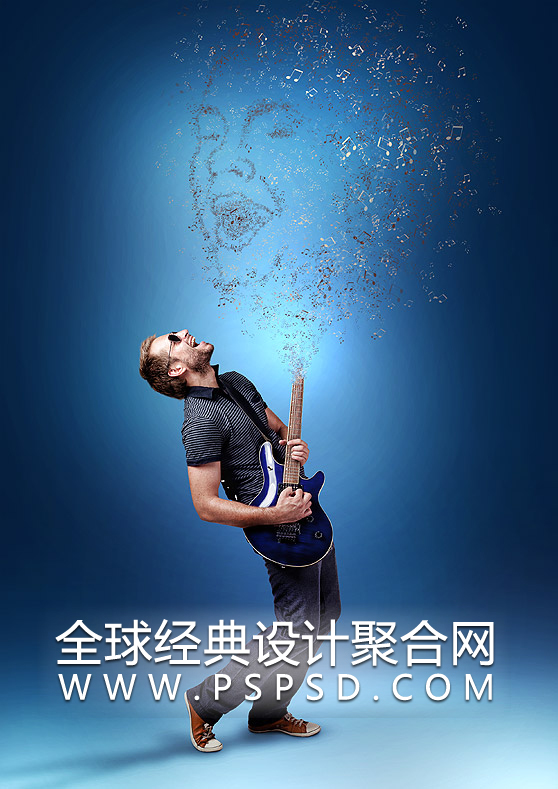 photoshop制作神奇的音乐场景教程   全福编程网