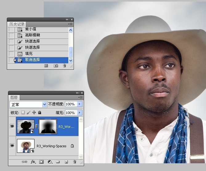 使用Camrea <wbr>Raw和Photoshop对人像进行处理练习