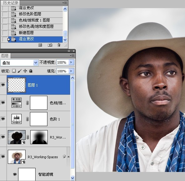 使用Camrea <wbr>Raw和Photoshop对人像进行处理练习