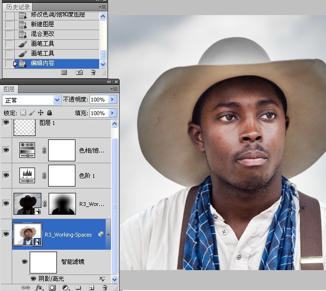 使用Camrea <wbr>Raw和Photoshop对人像进行处理练习