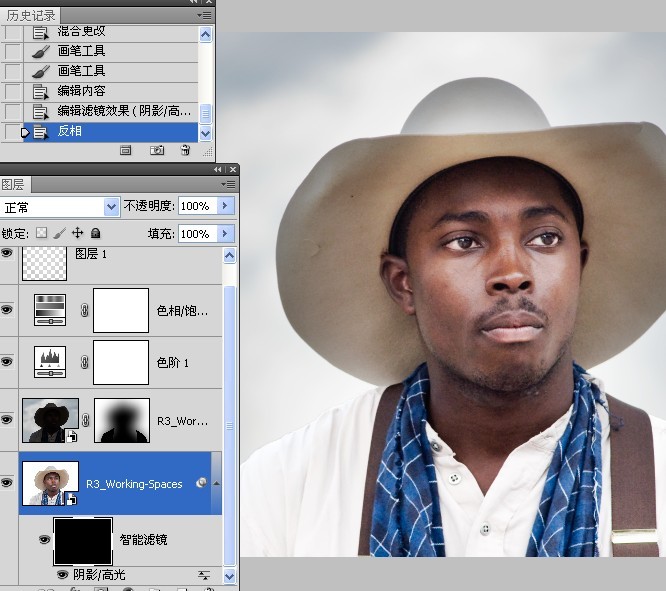 使用Camrea <wbr>Raw和Photoshop对人像进行处理练习