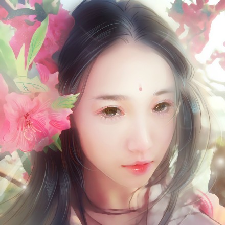 PS桃花季手绘照片效果 全福编程网