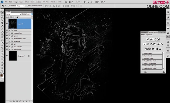 PS合成星云外星美女照片 全福编程网网 PS图片合成教程
