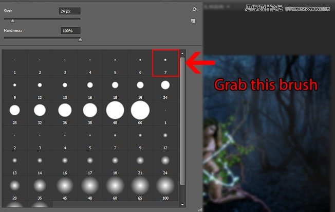 Photoshop合成森林中北树妖围困的仙子,PS教程,思缘教程网