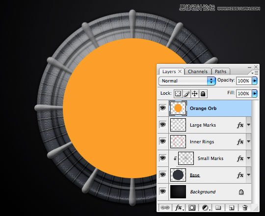 Photoshop绘制绚丽的球体标识设计,PS教程,photoshop教程