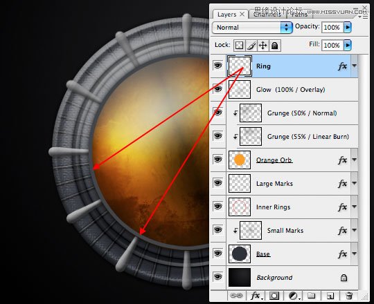 Photoshop绘制绚丽的球体标识设计,PS教程,photoshop教程