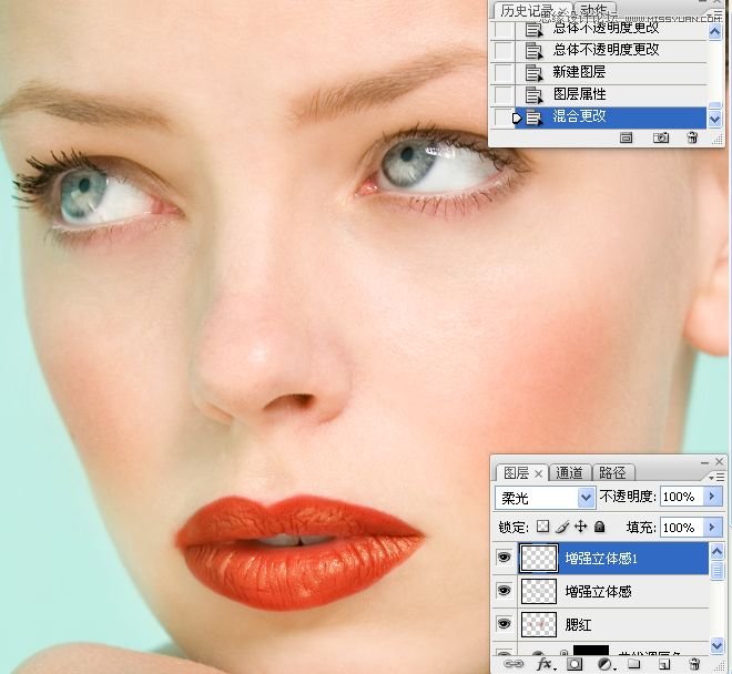 Photoshop详细解析人物肖像精修案例,PS教程,思缘教程网