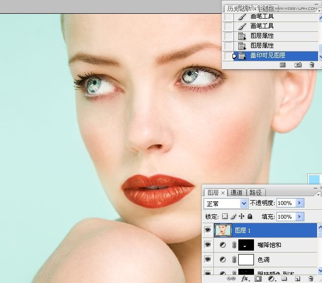 Photoshop详细解析人物肖像精修案例,PS教程,思缘教程网