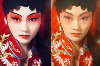 PS给戏曲人物脸部修图润色后期教程 全福编程网