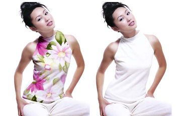 PhotoShop给美女衣服添加花纹教程 全福编程网