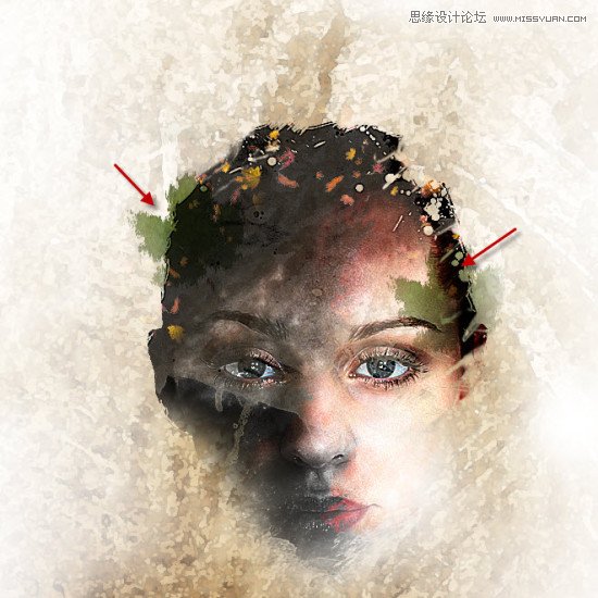 22022V3J 19 Photoshop合成魔幻效果的创意人像脸谱