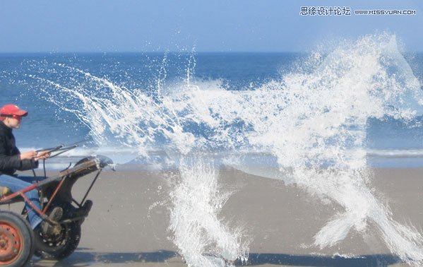 Photoshop合成创意的飞奔水马教程,PS教程,思缘教程网