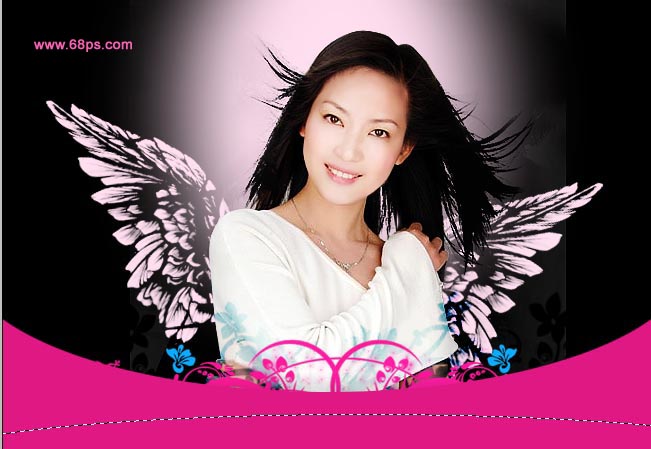 给美女添加天使翅膀的PS教程