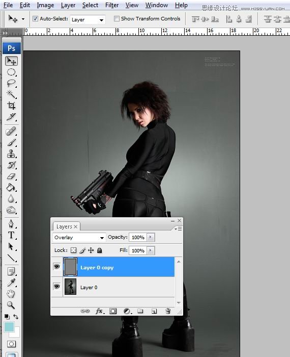 Photoshop合成Tron风格的科幻插图教程,全福编程网
