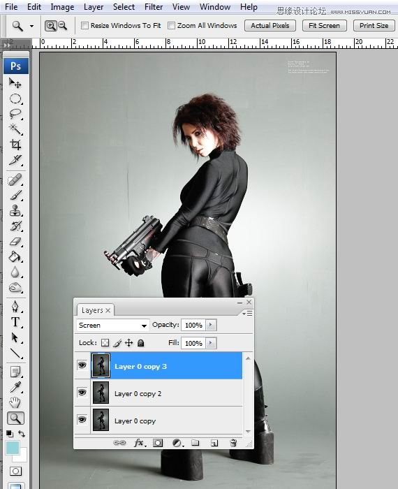 Photoshop合成Tron风格的科幻插图教程,全福编程网