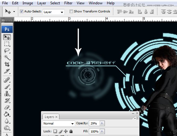 Photoshop合成Tron风格的科幻插图教程,全福编程网