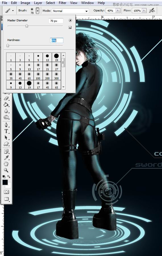 Photoshop合成Tron风格的科幻插图教程,全福编程网