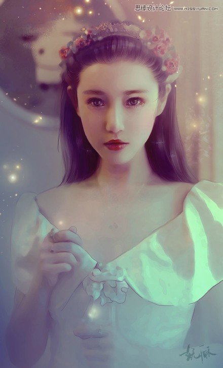 Photoshop把真人照片转成唯美的手绘效果 全福编程网