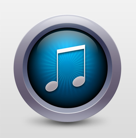 Photoshop制作质感的Itunes10图标  全福编程网教程