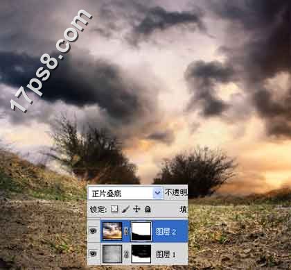 用photoshop合成死亡场景-骷髅与玫瑰