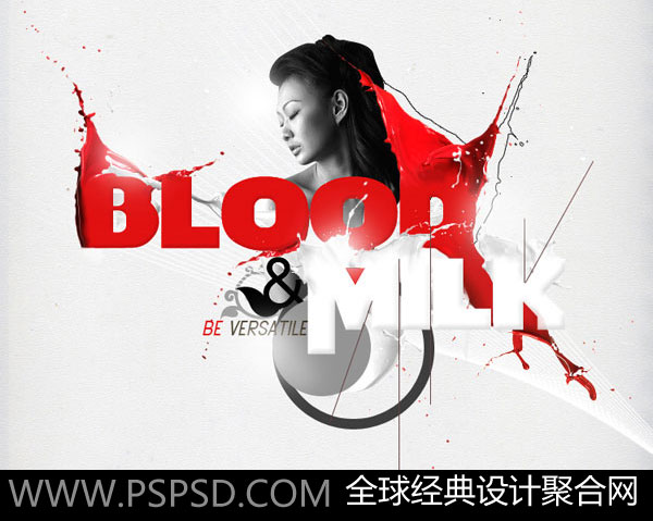 PS合成美女油漆泼溅海报教程  全福编程网教程