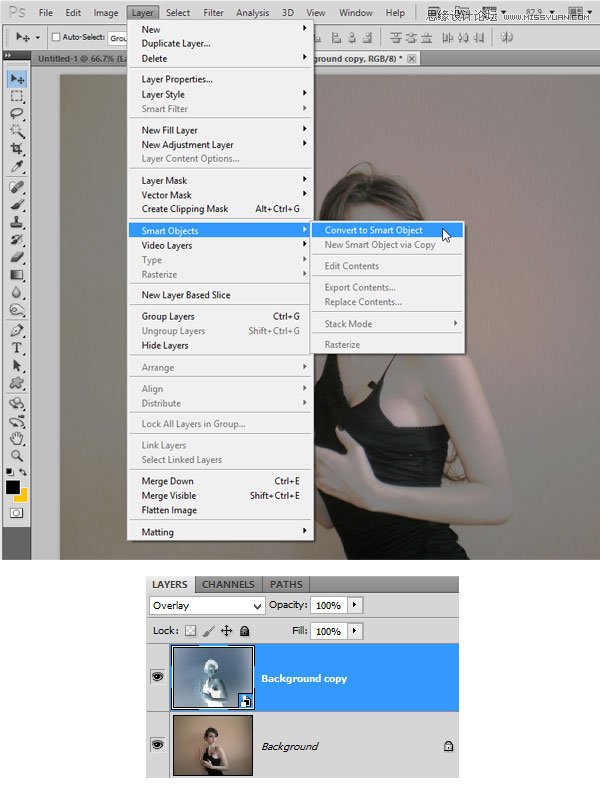 Photoshop合成梦幻绚丽的天使翅膀,PS教程,思缘教程网
