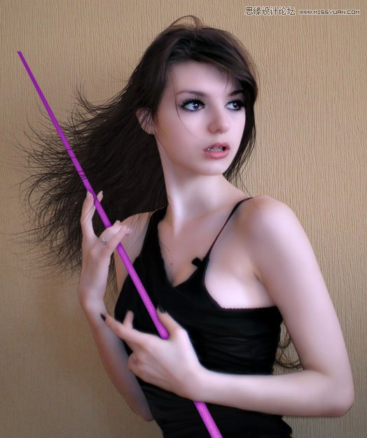 Photoshop合成梦幻绚丽的天使翅膀,PS教程,思缘教程网