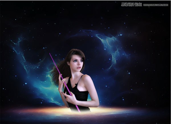 Photoshop合成梦幻绚丽的天使翅膀,PS教程,思缘教程网