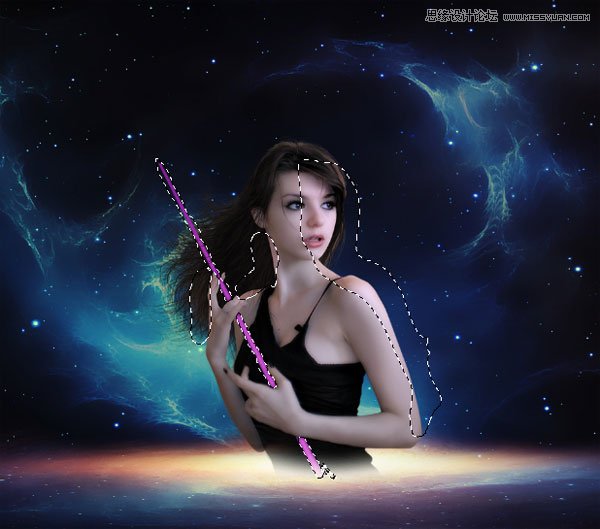 Photoshop合成梦幻绚丽的天使翅膀,PS教程,思缘教程网