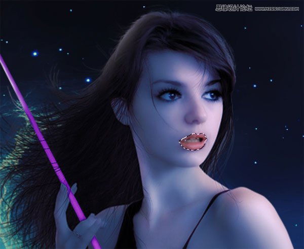 Photoshop合成梦幻绚丽的天使翅膀,PS教程,思缘教程网
