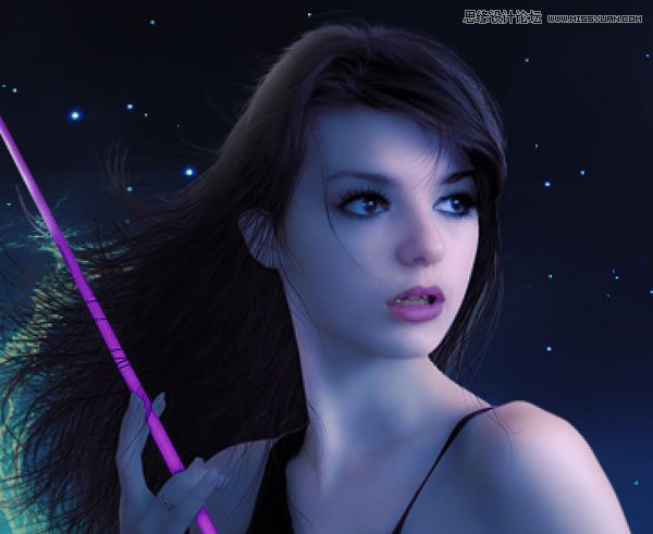 Photoshop合成梦幻绚丽的天使翅膀,PS教程,思缘教程网