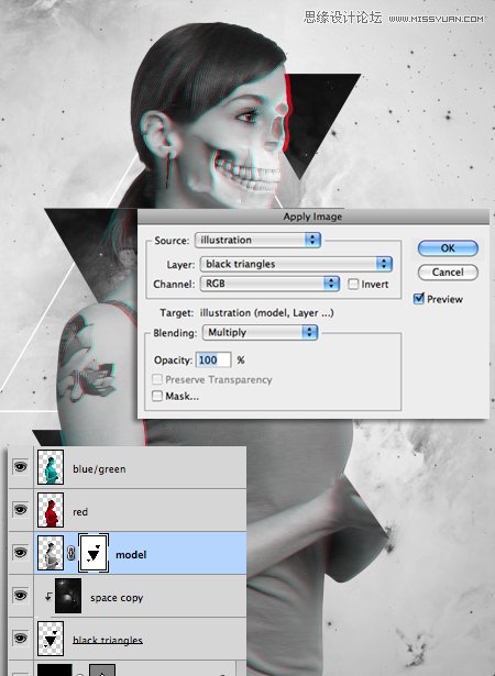 Photoshop合成时尚立体效果的个性海报,全福编程网