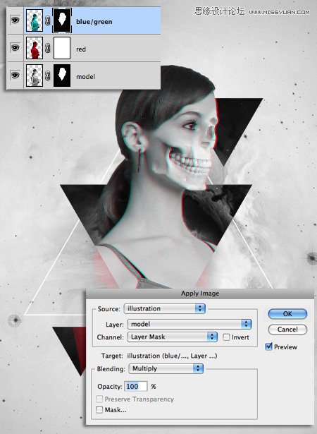 Photoshop合成时尚立体效果的个性海报,全福编程网