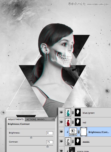 Photoshop合成时尚立体效果的个性海报,全福编程网