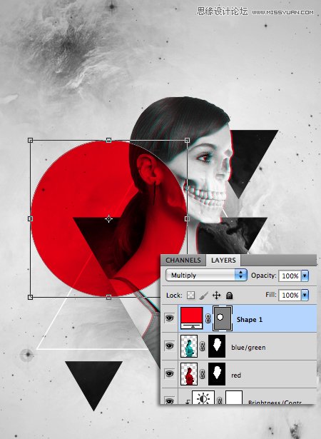Photoshop合成时尚立体效果的个性海报,全福编程网