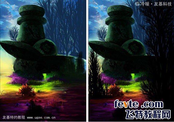 painter绘制仙境场景 全福编程网网 painter教程